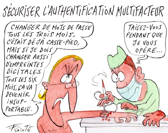 Dessin: MFA : la sensibilisation des collaborateurs est nécessaire 